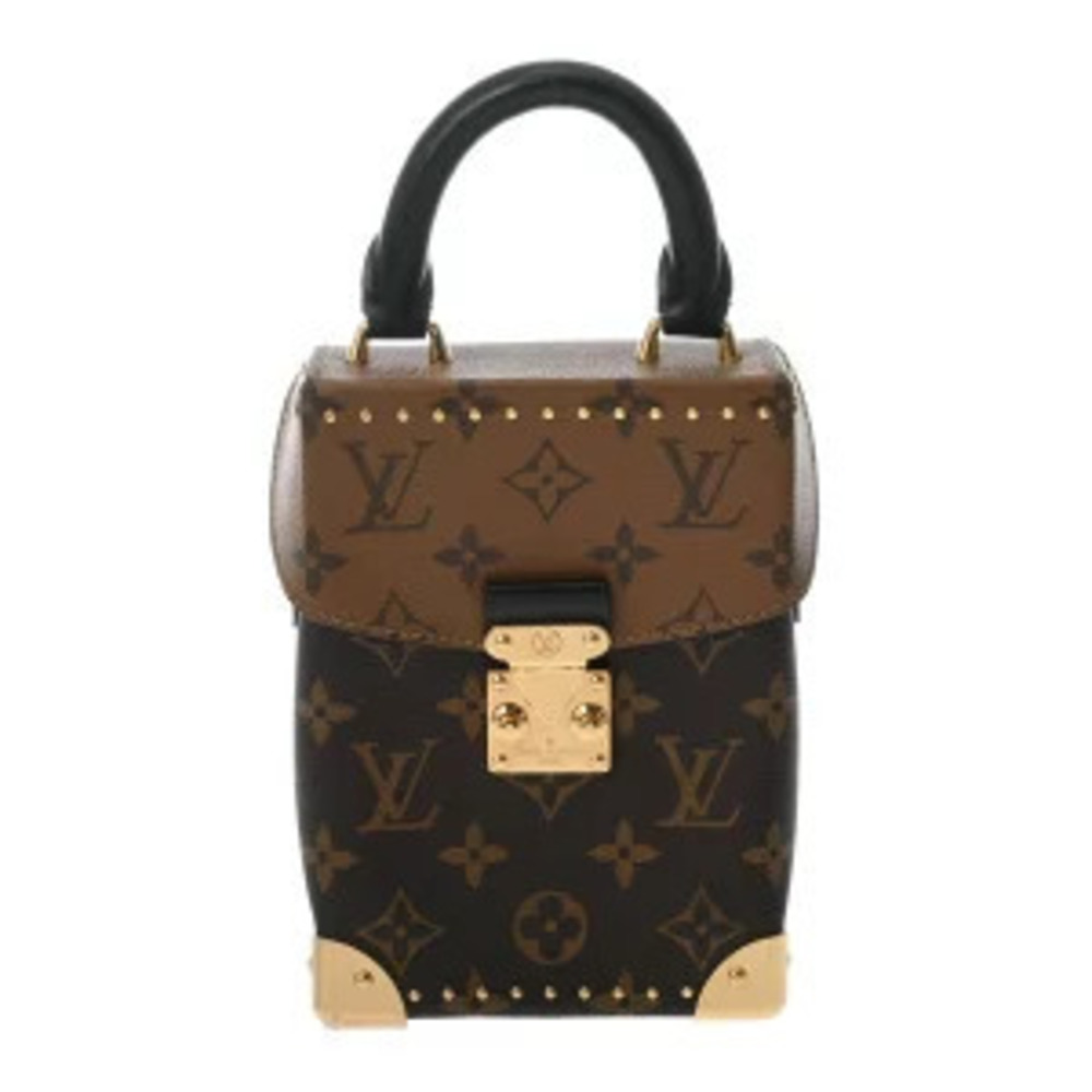 Louis Vuitton Monogram Reverse Camera Brown Canvas Shoulder Bag
